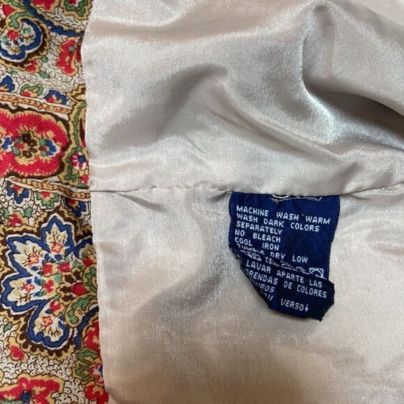 Vintage Liz Sport Petitie Paisley Pattern Vest Size S - Picture 10 of 11